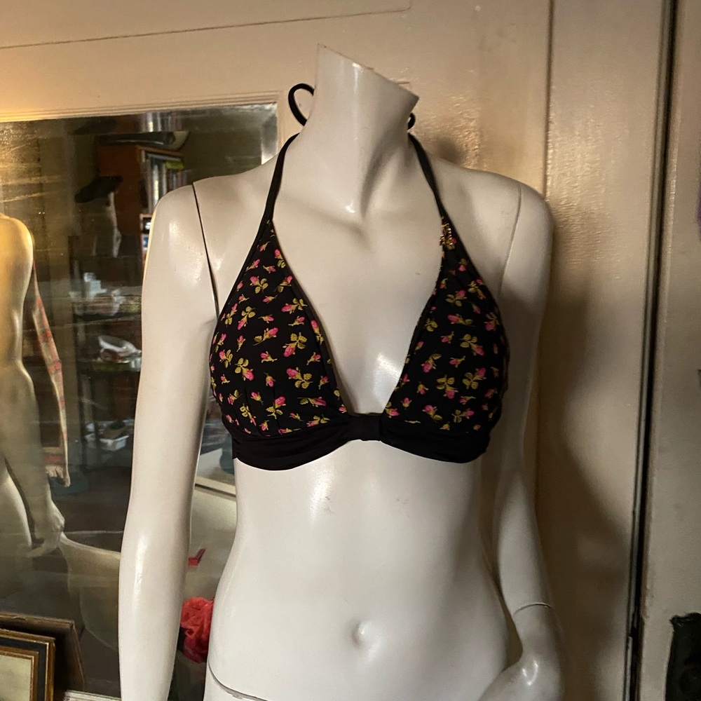 BETSEY JOHNSON floral bikini top
